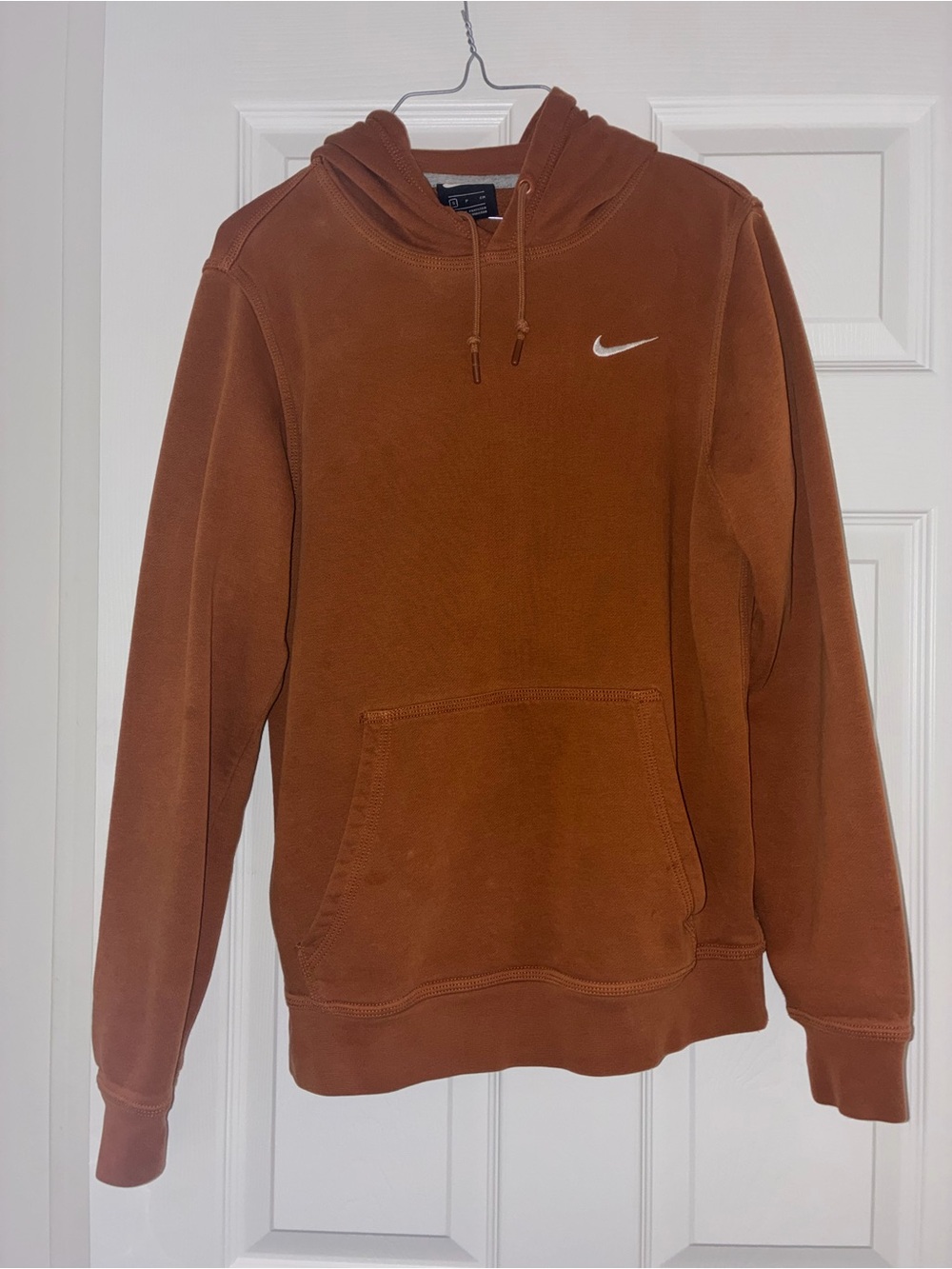 Nike Rust Brown Swoosh Pullover Hoodie